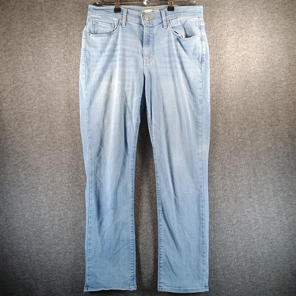 Levi's Denim - Levi Jeans Women 8M W29 L30 Classic Straight Light Wash Mid Rise Classic USA